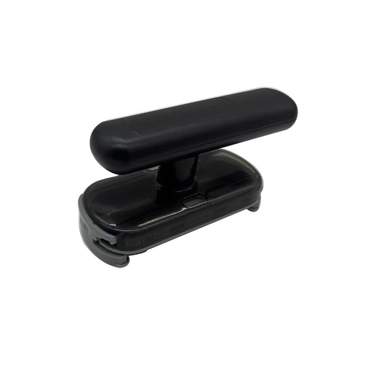 2 pack Black Creative jar and bottle opener in black plastic with a smooth lever handle and curved gripping clamps