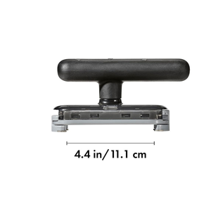 2 pack Black Creative jar opener with a black T-shaped handle and grey metal clamping mechanism
