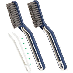 Crevice Cleaning Brush with Hard Bristles – Pack of 2