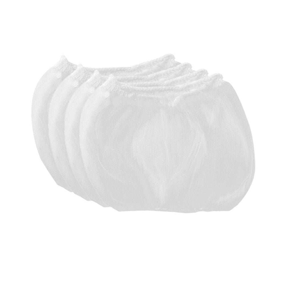 200 Pcs Sink Strainer Bag, white disposable polyester mesh bags with fine netting and elastic openings