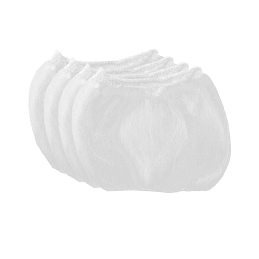200 Pcs Sink Strainer Bag, white disposable polyester mesh bags with fine netting and elastic openings