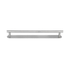 304 Stainless Steel Single Rod Towel Bar – 50cm Brushed, Self-Adhesive or Drill