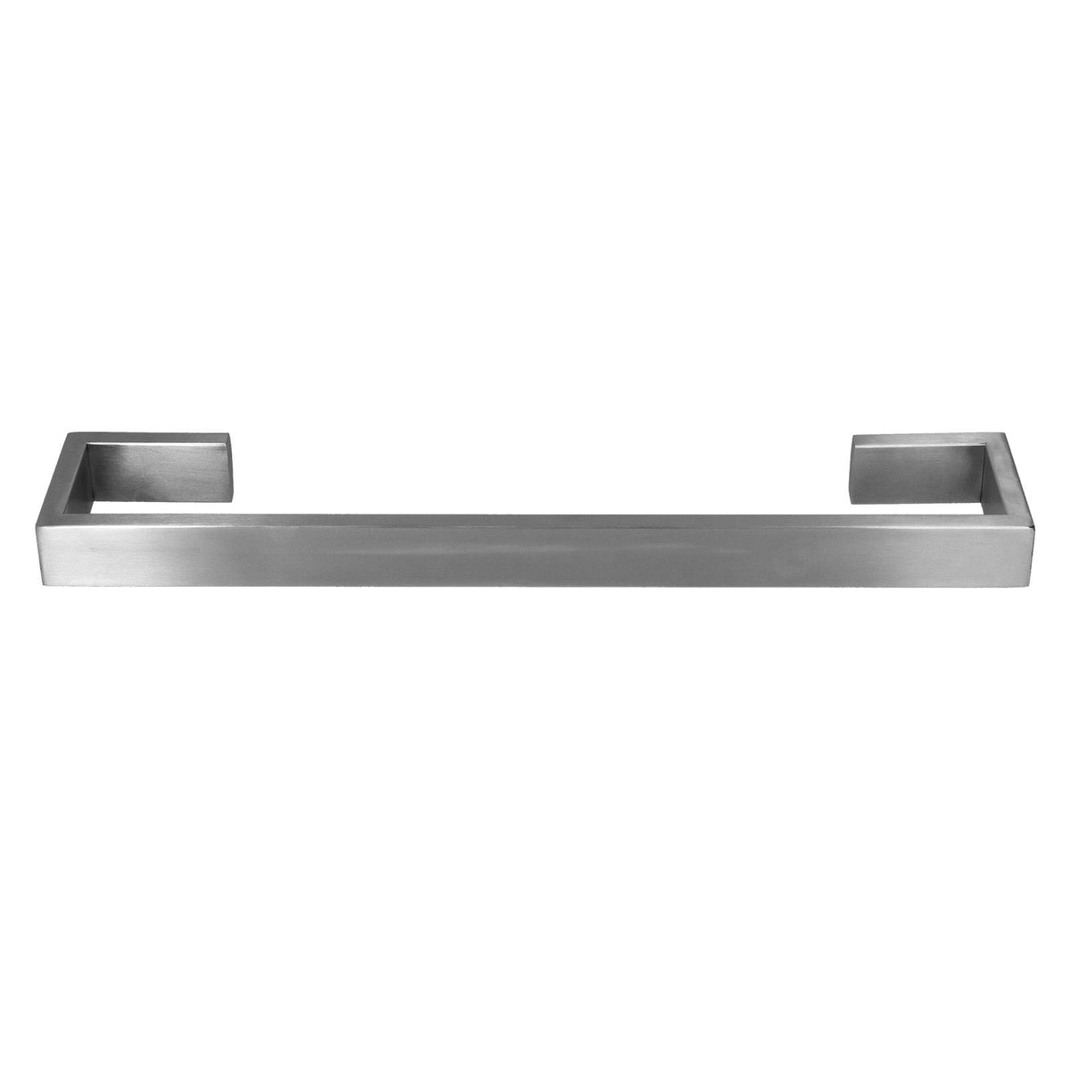 40cm Bath Towel Holder in brushed silver stainless steel, with a sleek rectangular bar and squared wall mounts