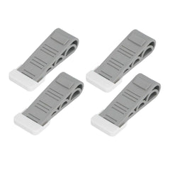 Heavy Duty Rubber Door Stoppers with Self-Adhesive Carrier – 4 Pack