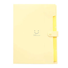 5-Pocket Expanding File Folder PP Accordion Organiser – Beige