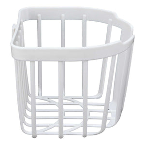 5pcs Hollow Tissue Box Holder, white plastic open-wire wall basket with a curved rim and ventilated sides