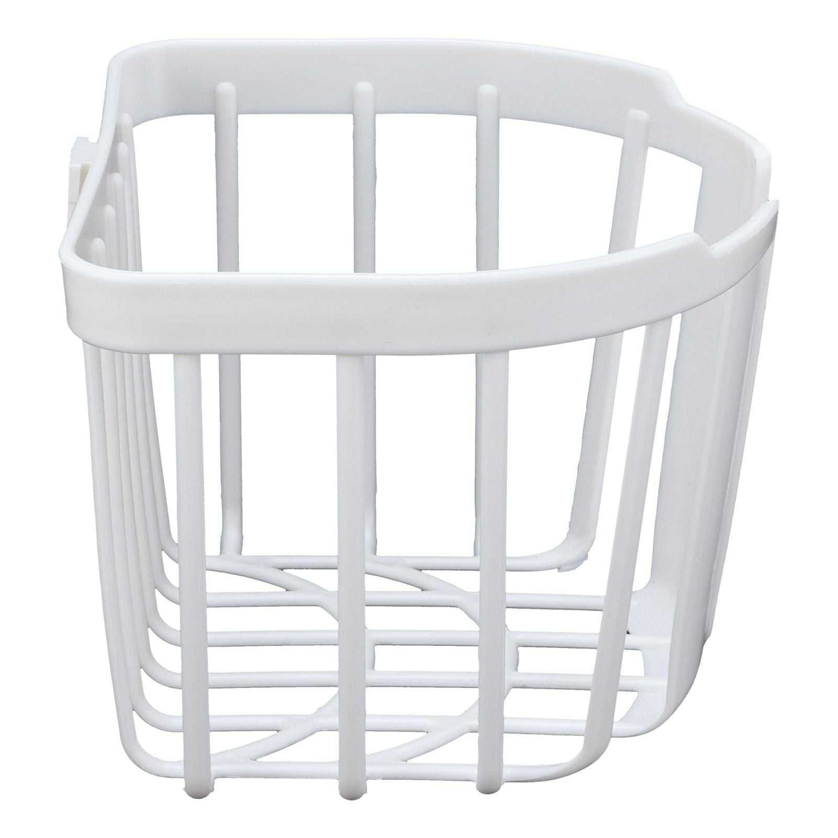 5pcs Hollow Tissue Box Holder, white plastic open-wire wall basket with a curved rim and ventilated sides