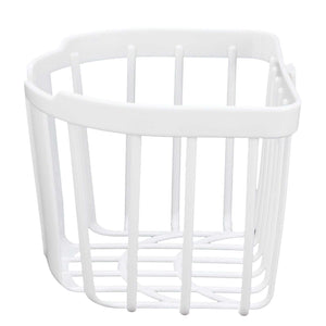 5pcs Hollow Tissue Box Holder in white plastic, featuring an open ventilated cage design and rounded rim.