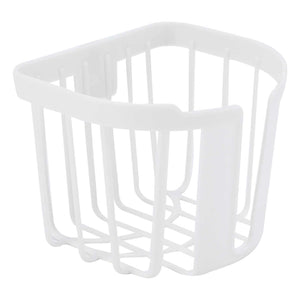 5pcs Hollow Tissue Box Holder in white plastic with an open, ventilated cage design and rounded rim
