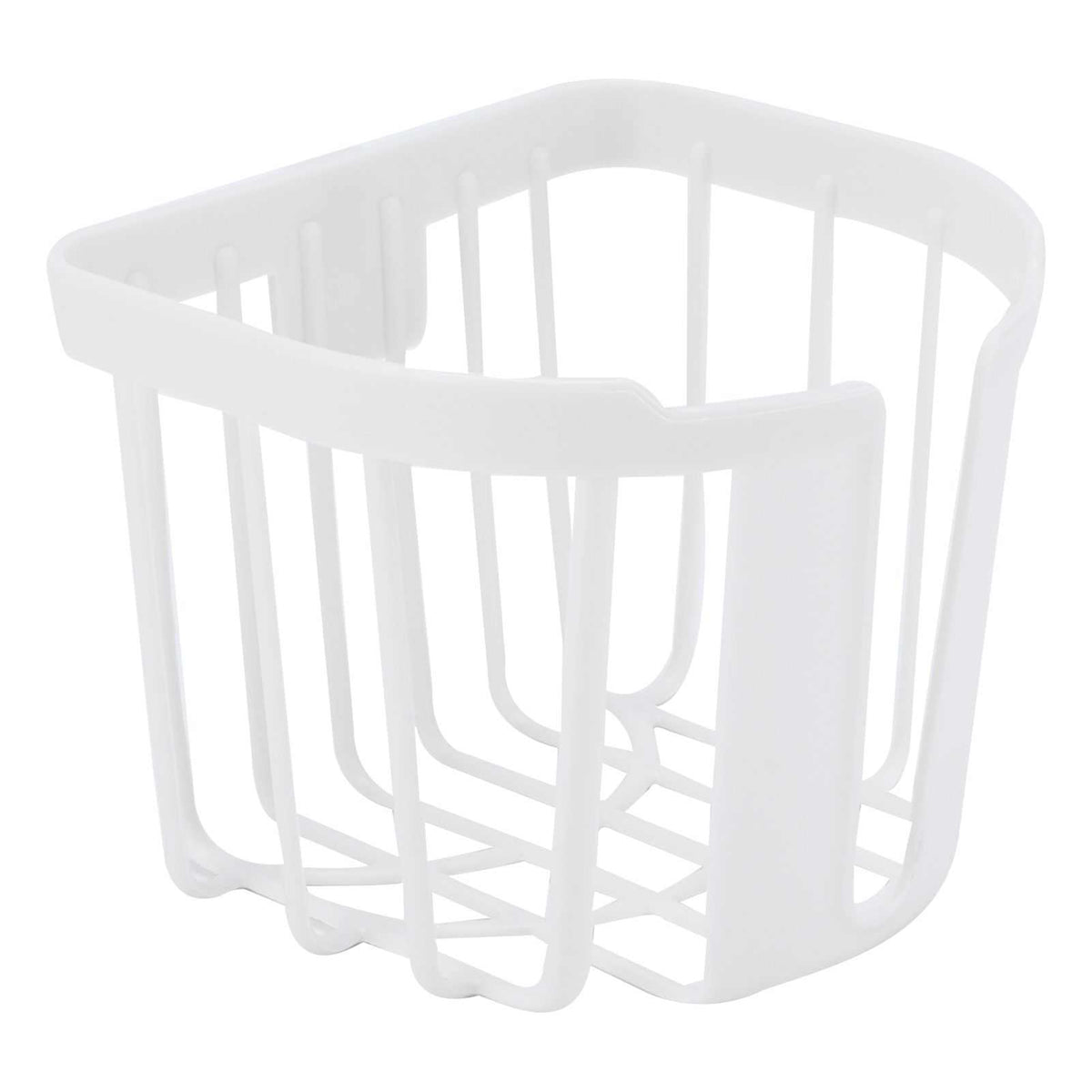 5pcs Hollow Tissue Box Holder in white plastic with an open, ventilated cage design and rounded rim