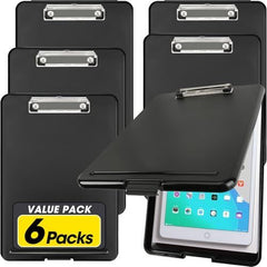Storage Clipboard with Pen Holder & Inner Folder – A4/Letter, 6 Pack