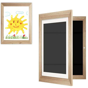 Children's Wooden Art Display Frame – A4 Size, Horizontal & Vertical, 33x24cm