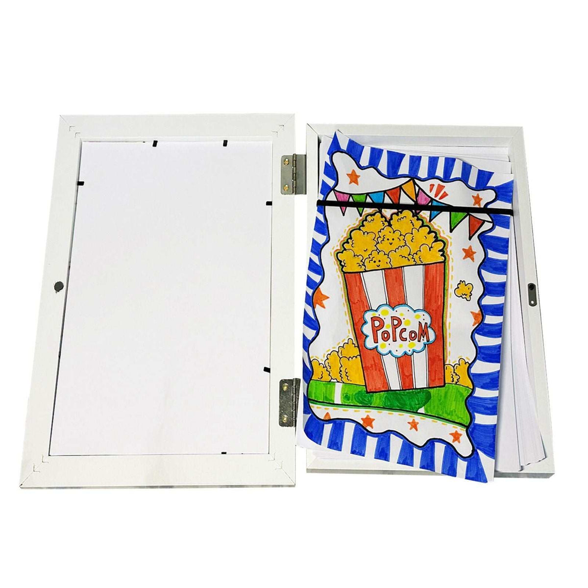 Children's Wooden Art Display Frame – A4 Size, Horizontal & Vertical, 33x24cm