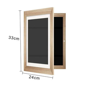 Children's Wooden Art Display Frame – A4 Size, Horizontal & Vertical, 33x24cm