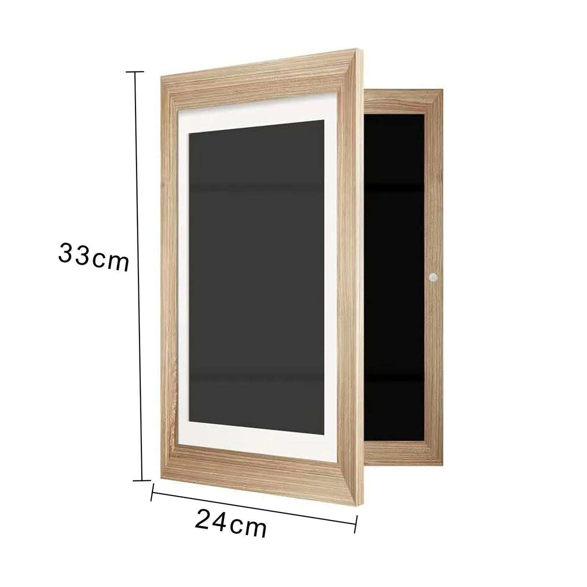 Children's Wooden Art Display Frame – A4 Size, Horizontal & Vertical, 33x24cm