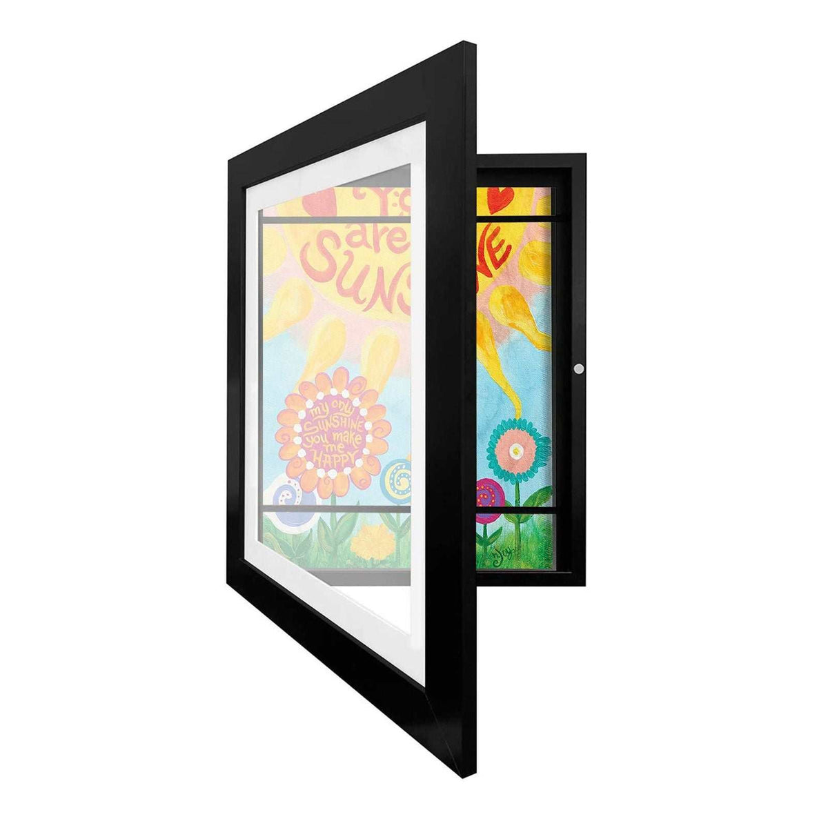 Children's Wooden Art Display Frame – A4 Size, Horizontal & Vertical, 33x24cm