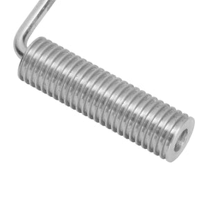Aluminium Alloy Bubble Roller with a silver metal ridged cylindrical roller and bent metal handle
