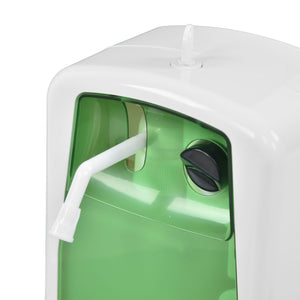 1000mL Automatic Soap Dispenser with a white plastic body, translucent green front panel, and white dispensing nozzle