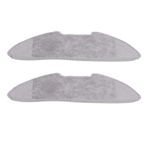 Sweeper Mop Pad set of two light grey fibre replacement pads with elongated shape and textured cleaning surface