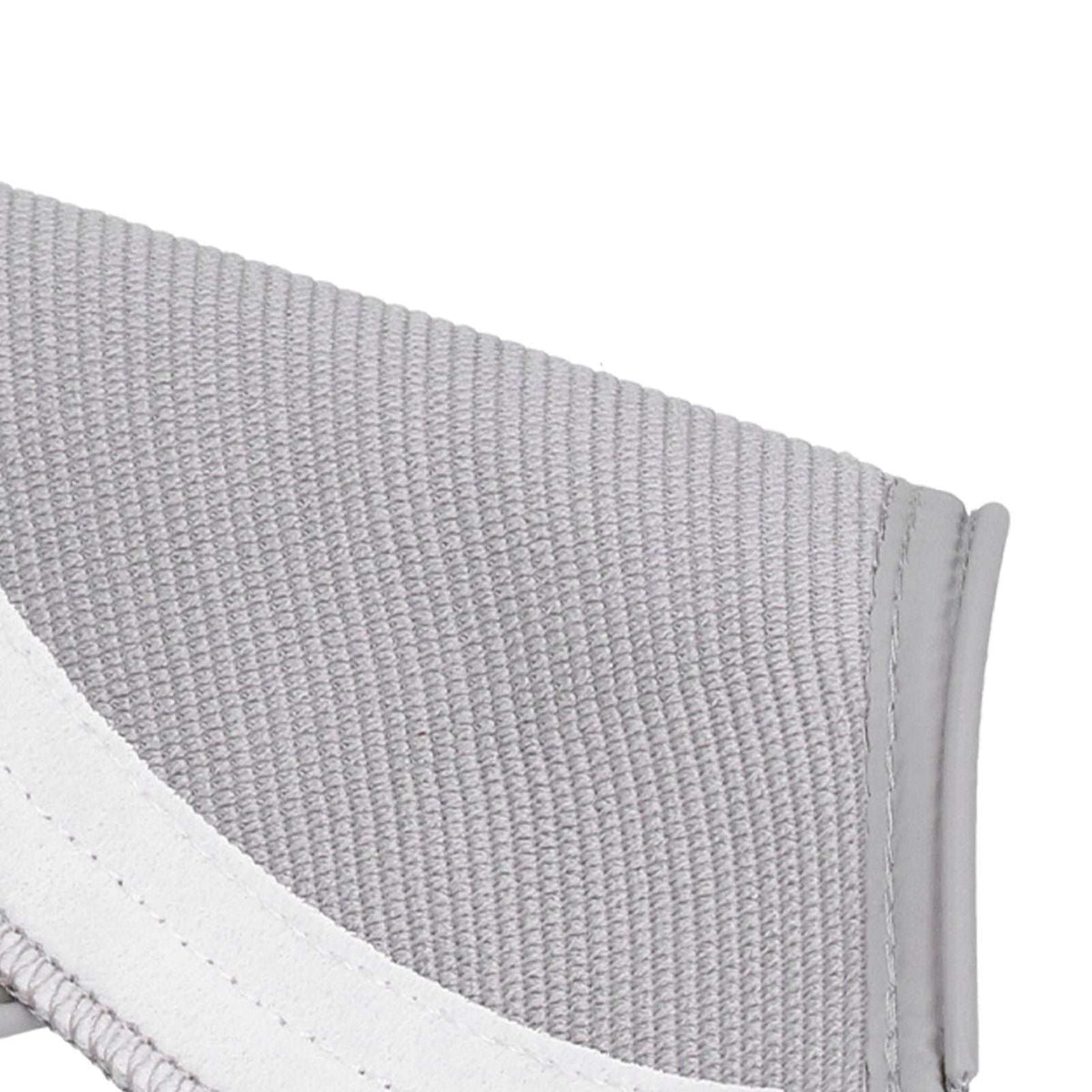 Sweeper Mop Pad in light grey woven fibre with a white stitched fabric edge and reinforced border