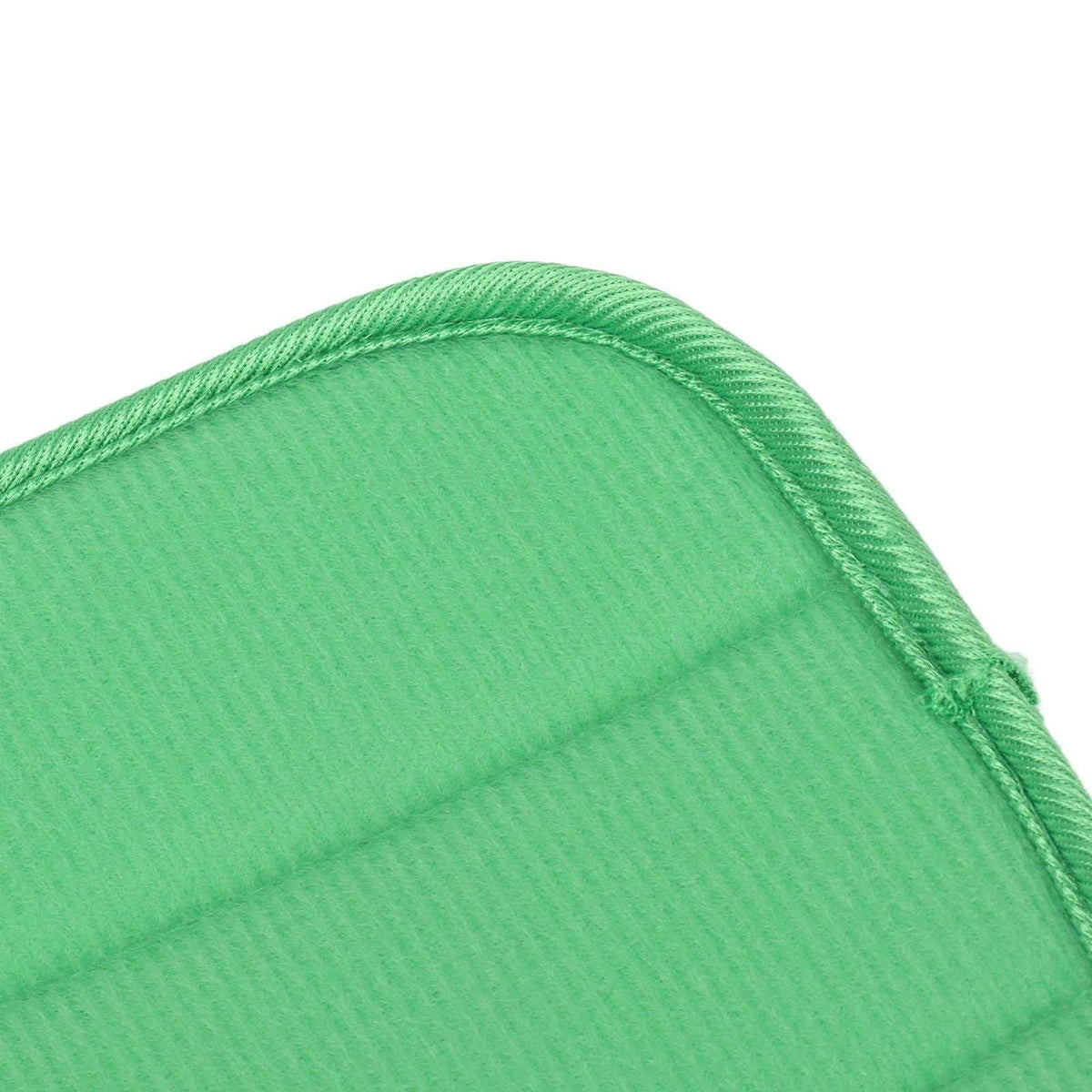 Mop Pad Microfiber in bright green with a soft textured surface and thick stitched edging