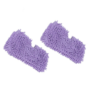 Mop Replacement Pads in purple microfibre, with two thick chenille-textured covers for Shark steam mops