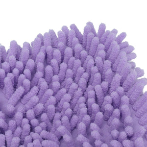 Mop Replacement Pads in purple microfibre, featuring a dense chenille pile with soft, raised cleaning strands.