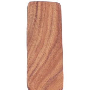 2pcs Slotted Turner Spatula set in warm reddish-brown wood with visible grain, featuring a broad solid turner head
