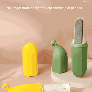 Banana-Shaped Lint Remover – Dual-Sided, 6 Adhesive Rolls (Green)