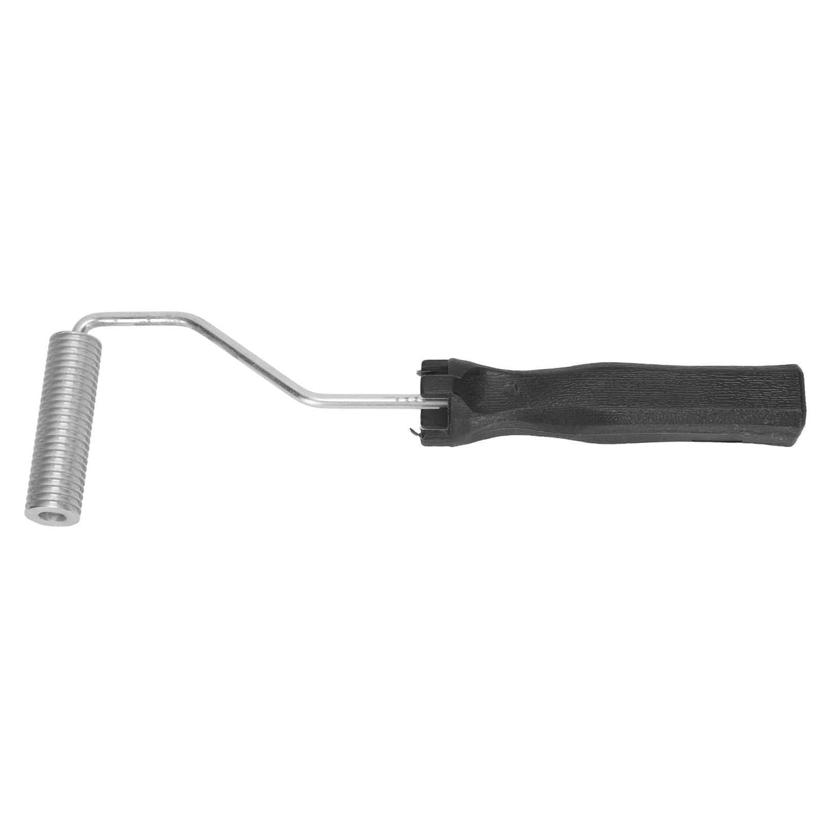 Aluminium Alloy Bubble Roller with a silver grooved metal roller, bent shaft, and black plastic handle