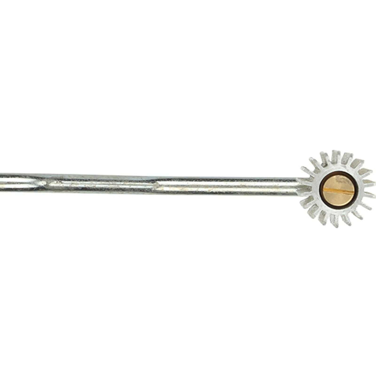 Aluminium Alloy Fiberglass Bubble Removal Roller with a long silver metal shaft and a small ridged circular head