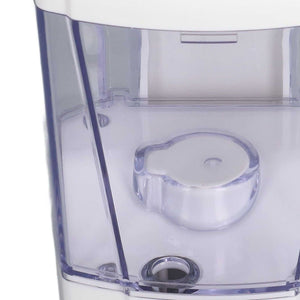 Automatic Soap Dispenser with a clear, translucent plastic reservoir and visible circular dispensing mechanism