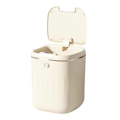 20L Touchless Sensor Rubbish Bin – Cream White