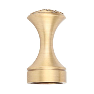 Bathroom Towel Hook Copper with a brushed gold-toned finish, flared hourglass shape and wide circular ends