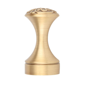 Bathroom Towel Hook Copper with a gold-toned brushed finish, sculpted hourglass shape and ornate floral top detail