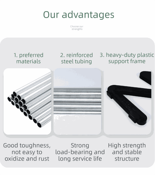 Black Stable Z-Shaped shoe rack components with silver steel tubes and black plastic connectors for a sturdy frame