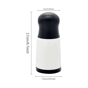 Cheese Shredder Rotary with a white cylindrical body, black rounded top and base, and compact handheld design