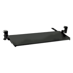 Clamp-On Sliding Keyboard Tray – Extra Large, 75x25cm, Black