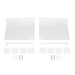 Acrylic Floating Wall Shelves – Clear Wall Mount Display Shelves, 2-Pack (20 × 15cm)