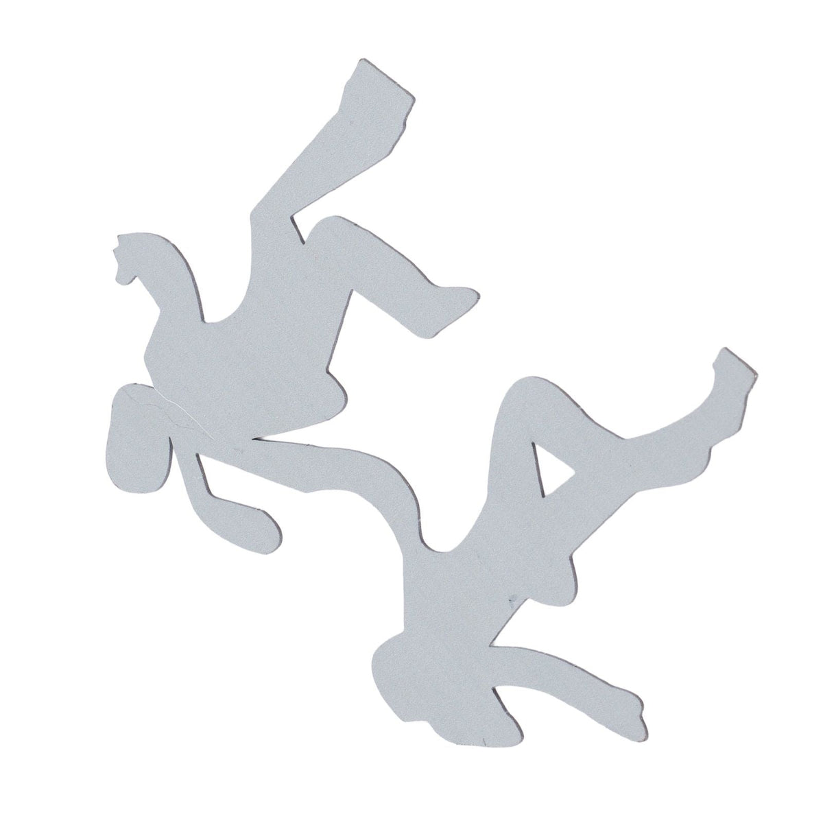 Floating Shelf Toilet Paper Holder in silver metal, shown as a flat abstract animal-shaped wall hook with branching limbs