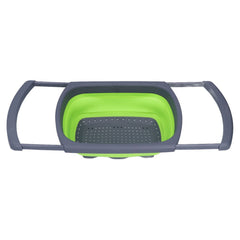 Foldable Silicone Colander & Drain Basket – Green