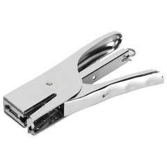 Handheld Plier Stapler – Chrome Metal, Staples up to 20 Sheets