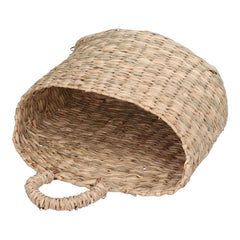 Seagrass Woven Hanging Wall Basket – Natural Storage Organiser for Living Room, Bedroom & Bathroom