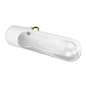Herb Keeper Herb Storage Container, clear plastic tube with a white protective shell, transparent window and green hanging loop
