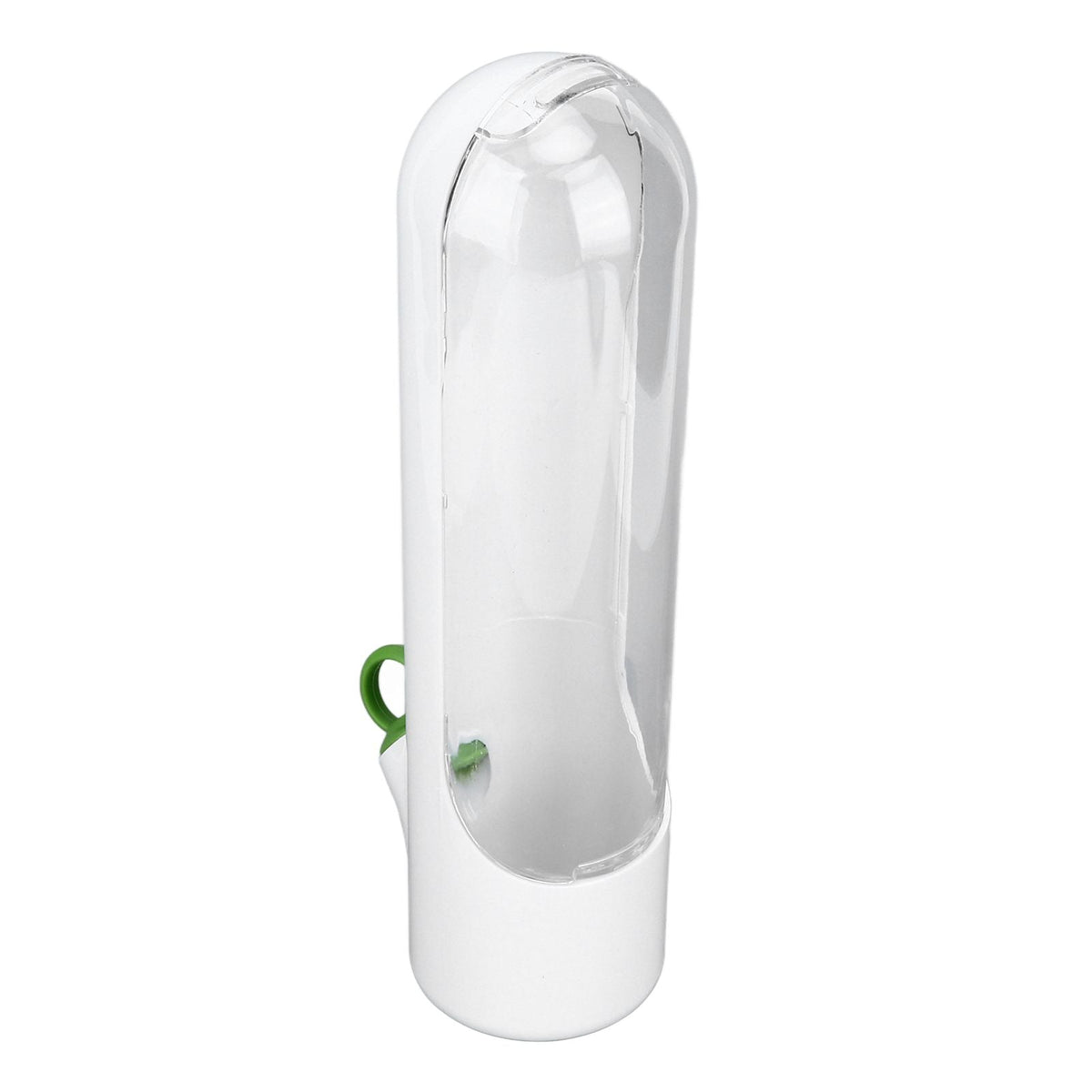 Herb Keeper Herb Storage Container with a clear plastic window, white shell and small green detail