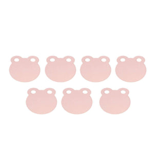 Kitchen Cutting Board set in pale pink polypropylene, with rounded edges and two small hanging holes on each board