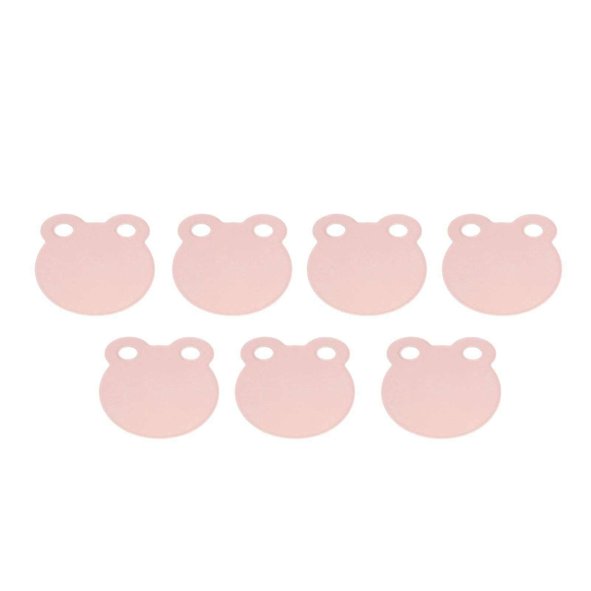 Kitchen Cutting Board set in pale pink polypropylene, with rounded edges and two small hanging holes on each board