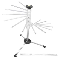 Foldable Pasta Drying Rack with Rolling Pin – Stainless Steel and PC