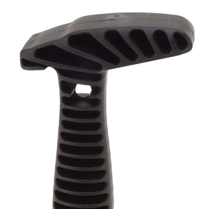 Mini Plunger Powerful with a black non-slip handle, textured grip grooves and a compact silicone plunger cup.