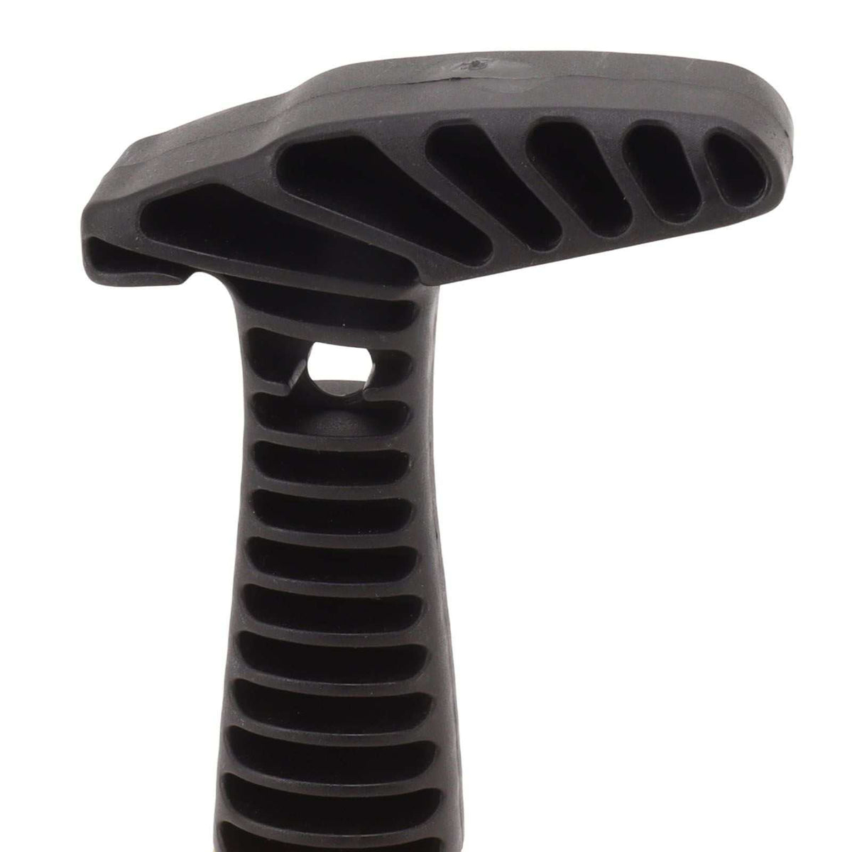 Mini Plunger Powerful with a black non-slip handle, textured grip grooves and a compact silicone plunger cup.